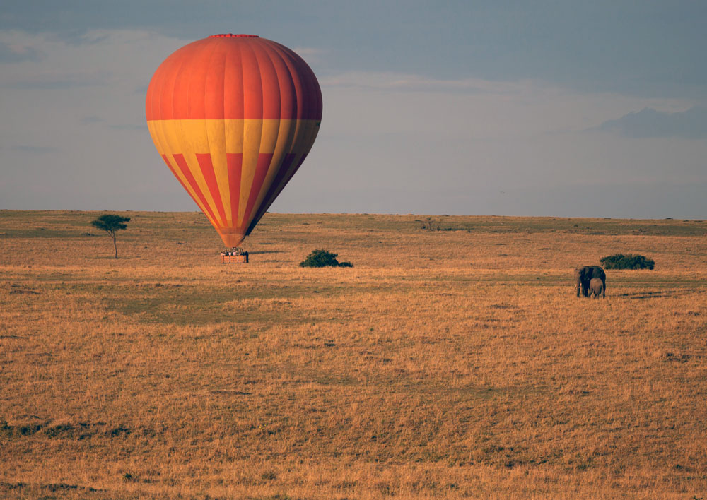 Hot air balloon safari Maasai Mara